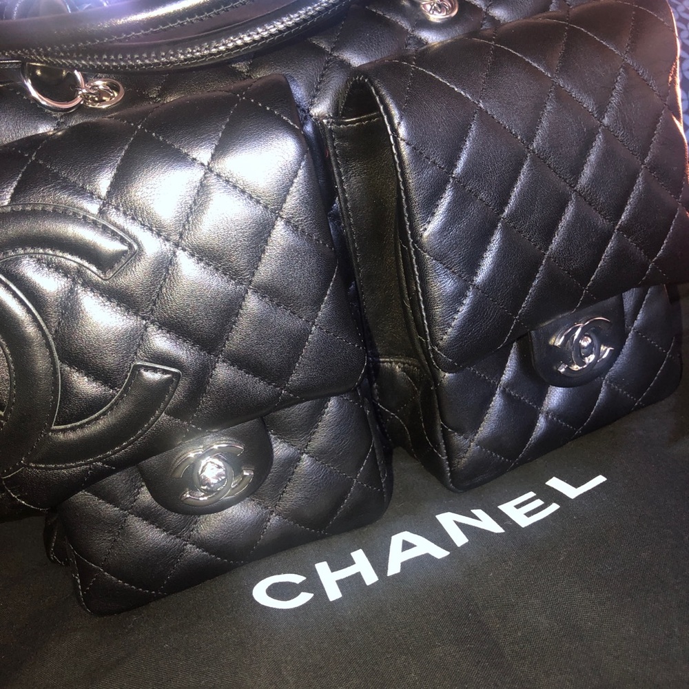 Authentic Large Chanel Cambon Reporter Bag